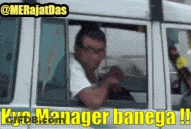 Man In Striped Shirt Talking To Another Man In Front Of LG Refrigerator GIF