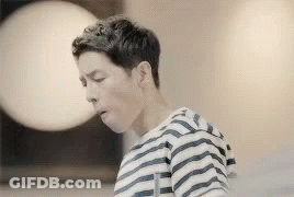 Man In Striped Shirt GIF