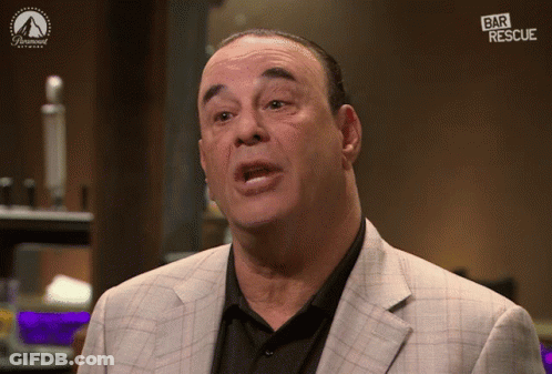 Man In Suit And Black Shirt On Bar Rescue GIF