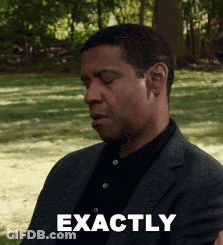 Man In Suit And Black Shirt Saying Exactly GIF