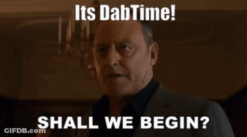 Man In Suit And Black Shirt Says It's Dabtime Shall We Begin GIF