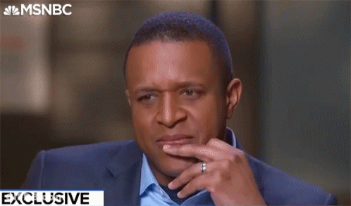 Man In Suit And Blue Shirt Talking To MSNBC GIF
