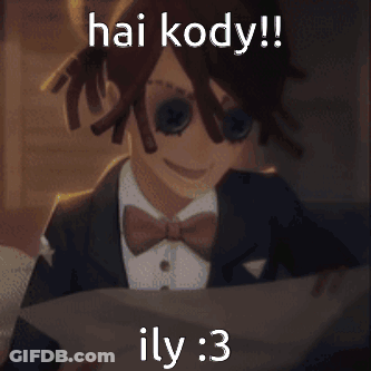 Man In Suit And Bow Tie Holding Paper Saying Hai Kody GIF