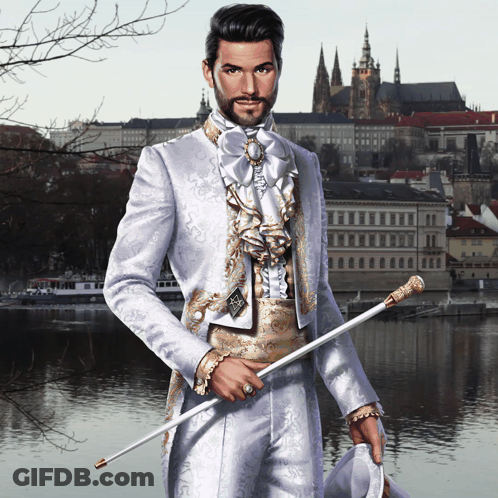 Man In Suit And Bow Tie Looking At Another Man GIF