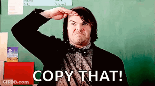 Man In Suit And Bow Tie Saying Copy That GIF
