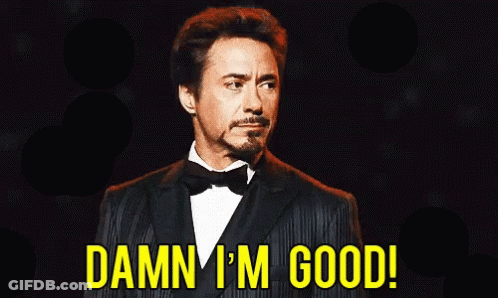 Man In Suit And Bow Tie Saying Damn I'm Good GIF