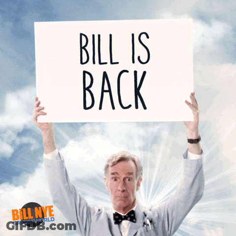 Man In Suit And Bow Tie With Bill Is Back GIF