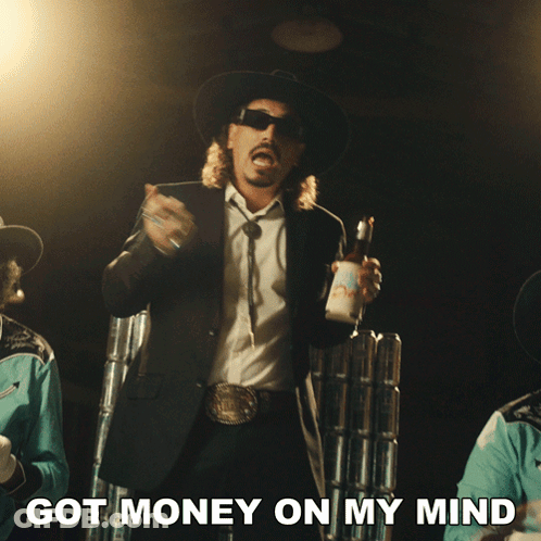 Man In Suit And Cowboy Hat Holding Bud Light GIF