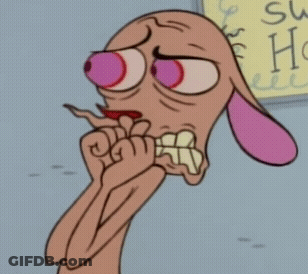 Man In Suit And Glasses Covering Head GIF