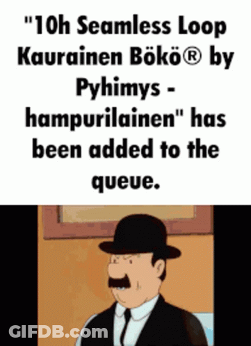 Man In Suit And Hat 10H Seamless Loop GIF
