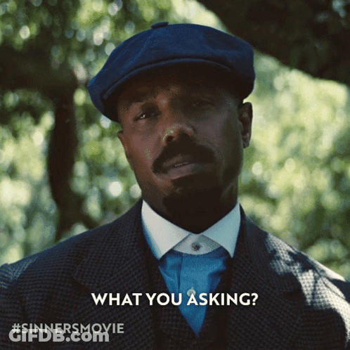 Man In Suit And Hat Asking What GIF