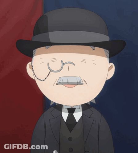 Man In Suit And Hat Cartoon GIF