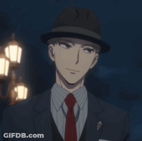 Man In Suit And Hat In Front Of Street Light GIF