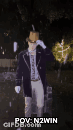 Man In Suit And Hat POV N2Win GIF