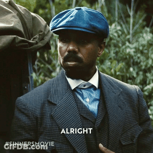 Man In Suit And Hat Says Alright GIF