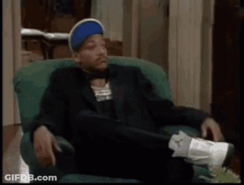 Man In Suit And Hat Sitting With Crossed Feet GIF