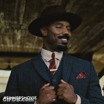 Man In Suit And Hat Smiling GIF