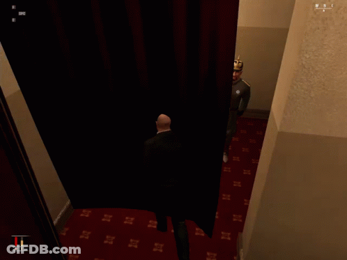 Man In Suit And Man In Military Uniform In Video Game GIF