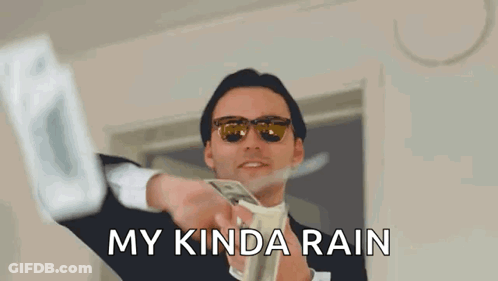 Man In Suit And Sunglasses Holding Money GIF
