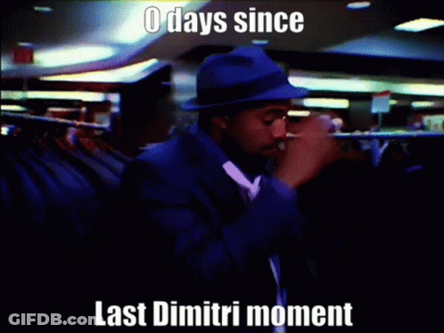 Man In Suit And Tie 0 Days Since Last Dinitri Moment GIF