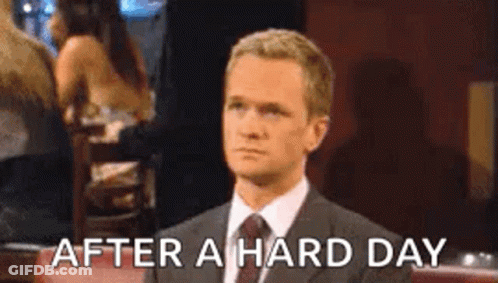 Man In Suit And Tie After A Hard Day GIF
