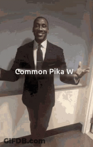 Man In Suit And Tie Arms Outstretched Common Pika W GIF
