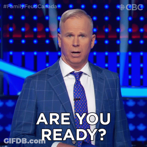 Man In Suit And Tie Asking If He Is Ready GIF