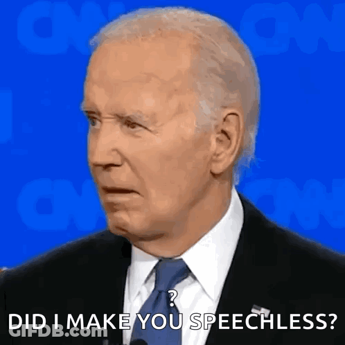 Man In Suit And Tie Asks Did I Make You Speechless GIF