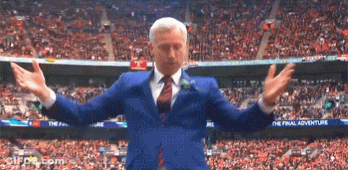 Man In Suit And Tie At Final Adventure Stadium GIF