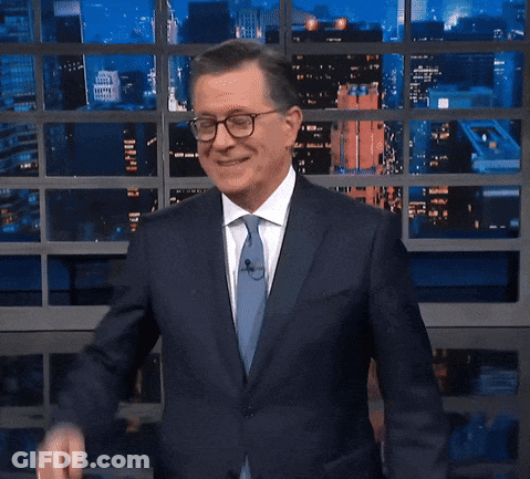 Man In Suit And Tie At Fox News Window GIF