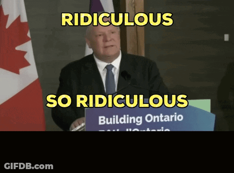 Man In Suit And Tie At Podium Saying Ridiculous So Ridiculous GIF