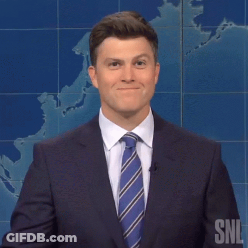Man In Suit And Tie Before SNL Map GIF
