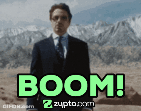 Man In Suit And Tie Boom GIF