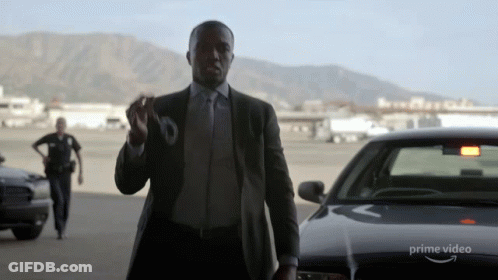 Man In Suit And Tie By Prime Video Car GIF