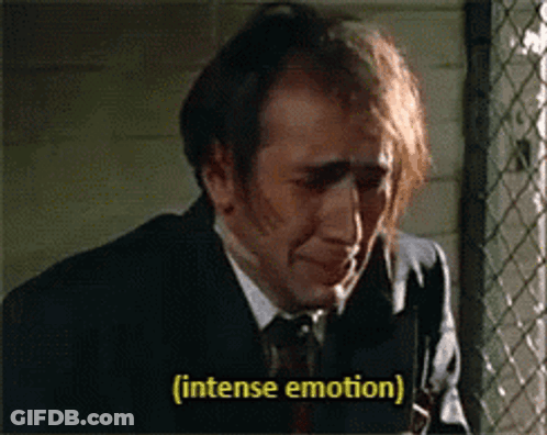 Man In Suit And Tie Crying Intensely GIF