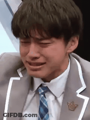 Man In Suit And Tie Crying GIF