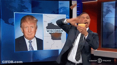 Man In Suit And Tie Dancing At Wisconsin Screen GIF