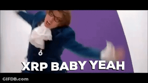 Man In Suit And Tie Dancing XRP Baby Yeah GIF