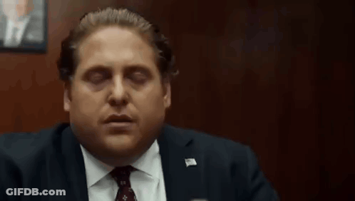 Man In Suit And Tie Eyes Closed GIF