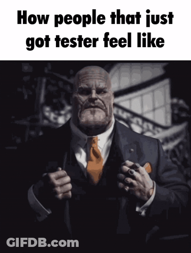 Man In Suit And Tie Feeling Tested GIF