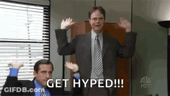Man In Suit And Tie Get Hyped GIF