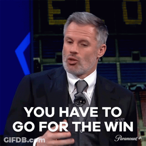 Man In Suit And Tie Go For Win GIF