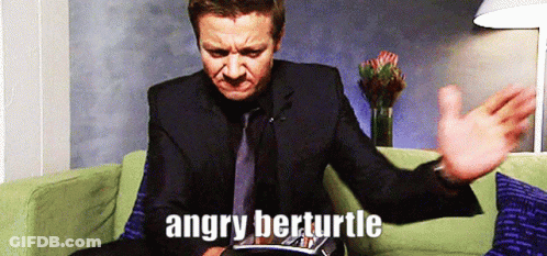 Man In Suit And Tie Green Couch Angry Berturtle GIF