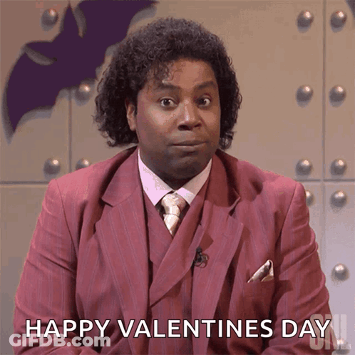 Man In Suit And Tie Happy Valentine's Day GIF