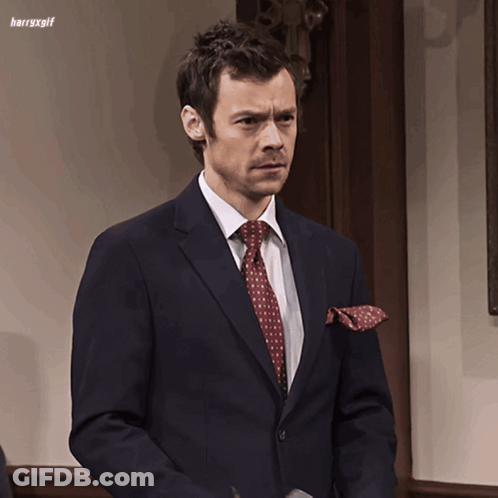 Man In Suit And Tie Harraxgif GIF