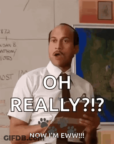 Man In Suit And Tie Holding Clipboard Saying Oh Really GIF