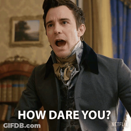 Man In Suit And Tie How Dare You GIF