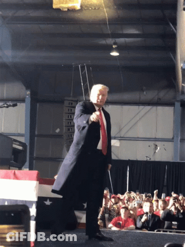 Man In Suit And Tie In Front Of Crowd GIF