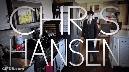 Man In Suit And Tie In Kitchen Chris Hansen GIF