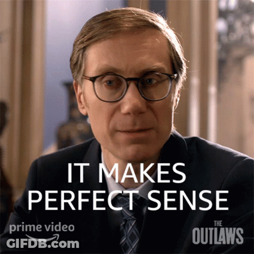Man In Suit And Tie It Makes Perfect Sense GIF